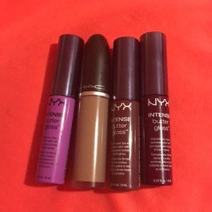 3 Different NYX intense butter gloss, and one MAC